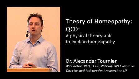 Dr Alexander Tournier föreläser om den vetenskapliga grunden för homeopati – Nordic Homeopathic Symposium 2013