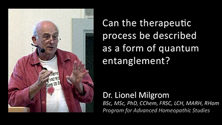 Dr Lionel Milgrom Part 1: ”Can the therapeutic process be described as a form of quantum entanglement?” – Nordic Homeopathic Symposium 2013