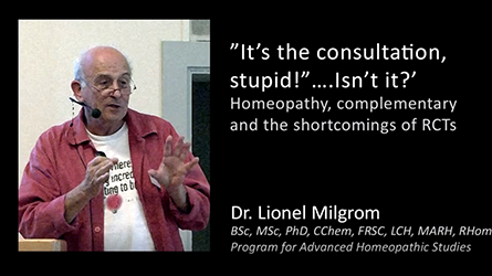 Dr Lionel Milgrom Part 2 – ”Homeopathy, complementary and the shortcomings of RCTs” – Nordic Homeopathic Symposium 2013